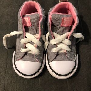 Converse All Star - Chuck Taylor Hi - Sneakers - Gray/Pink - Baby/Girls - 6
